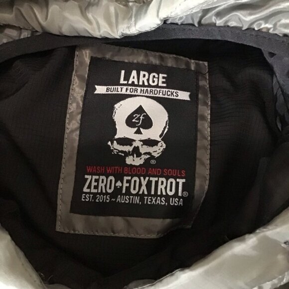 Zero Foxtrot Green/Gray Quilted Hooded Men's Jacket - Picture 6 of 12